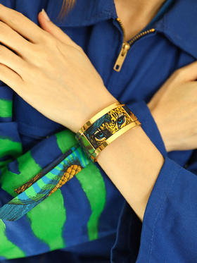 订购8周到｜AN-NEE-JMA-幻境霓彩 2cm 丝巾手镯［法国设计师］