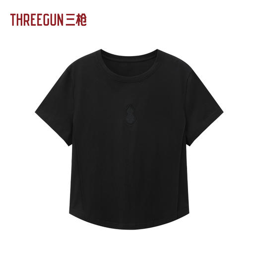 Threegun三枪 冰泉棉圆领短袖女衫-T20194A01 商品图0