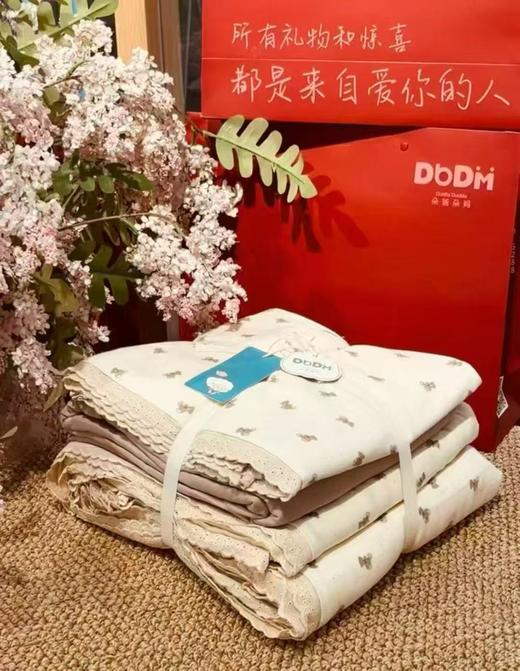 【预售】2026新款A类母婴级全棉双层纱四件套春夏少女清新蕾丝花边纯棉 商品图2