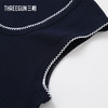 Threegun三枪 舒肤罗纹棉曲芽边女背心-T30072A01 商品缩略图3