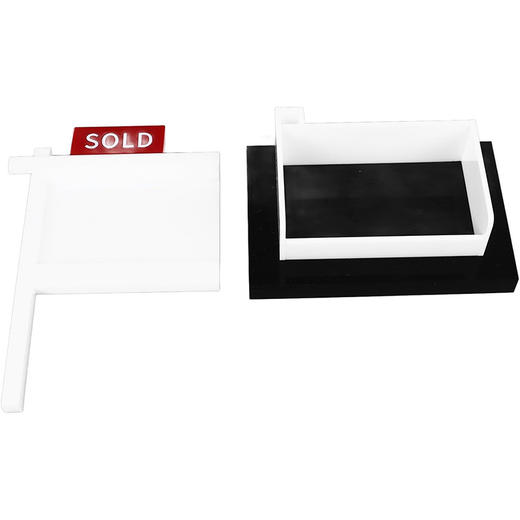 美国 名片置物展示架 双卡槽极简风格 商务适用办公桌会议室 商品图5