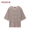 Threegun三枪 彩条莱赛尔圆领女衫-T20199A01 商品缩略图1