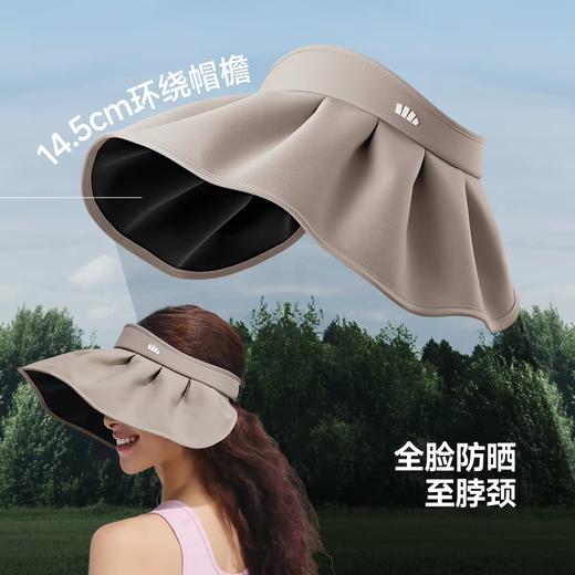 蕉下女士轻薄黑胶贝壳防晒帽BM017 薄灰蓝 商品图3