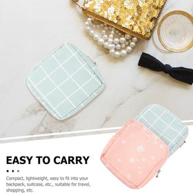 美国 布艺零钱包 卫生巾收纳包 化妆品收纳轻巧便携