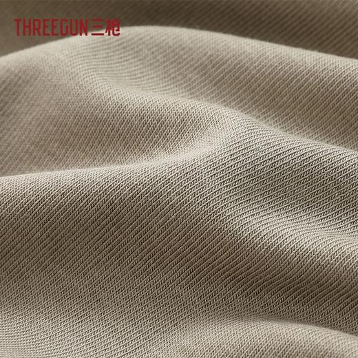 Threegun三枪 零碳莱赛尔棉罗纹拼接短袖女衫-T20184A01 商品图4