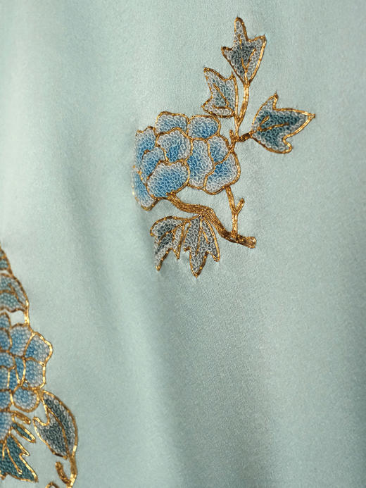 盛唐牡丹大师系列| 重工盘金团花外套-艾绿 商品图2