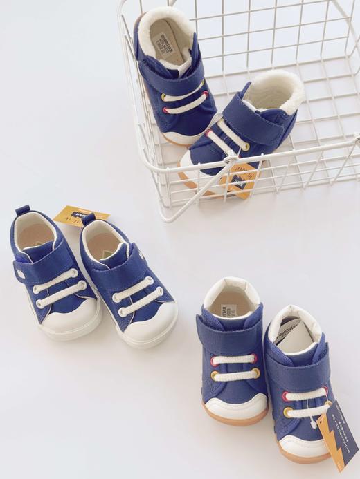 月星moonstar 秋冬新款加绒儿童学步鞋日本宝宝高脚背学步鞋 商品图6