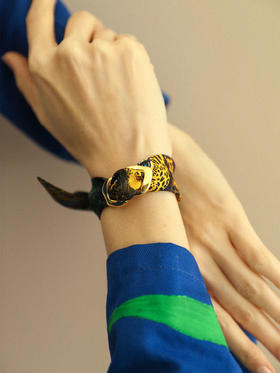 订购8周到｜AN-NEE-Décembre-幻境霓彩 4cm 丝巾手镯［法国设计师］