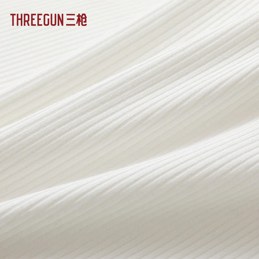 Threegun三枪 时尚罗纹宽松女背心-T30077A01 商品图5