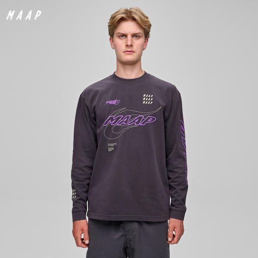 MAAP 男士 WorldTour LS Tee 长袖T恤 流影黑 商品图0