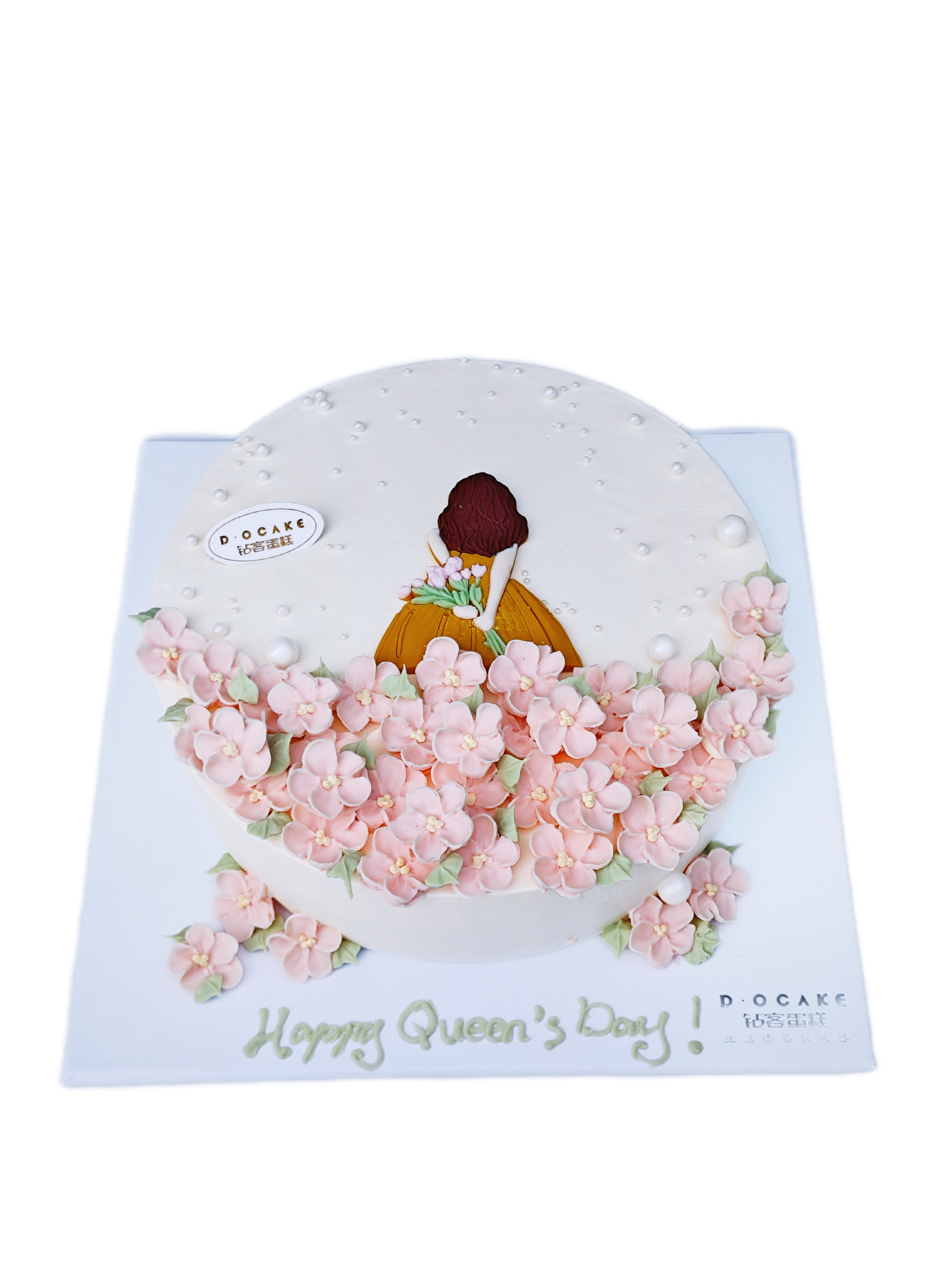 女神“背影少女”图片为2磅样式参考，奶油原色，纯白底托（提前5小时预定)