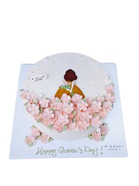 女神“背影少女”图片为2磅样式参考，奶油原色，纯白底托（提前5小时预定)