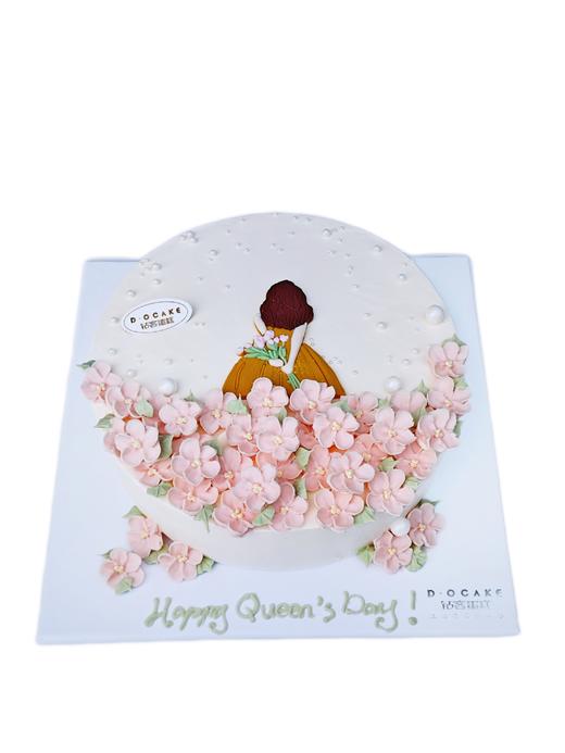 女神“背影少女”图片为2磅样式参考，奶油原色，纯白底托（提前5小时预定) 商品图0