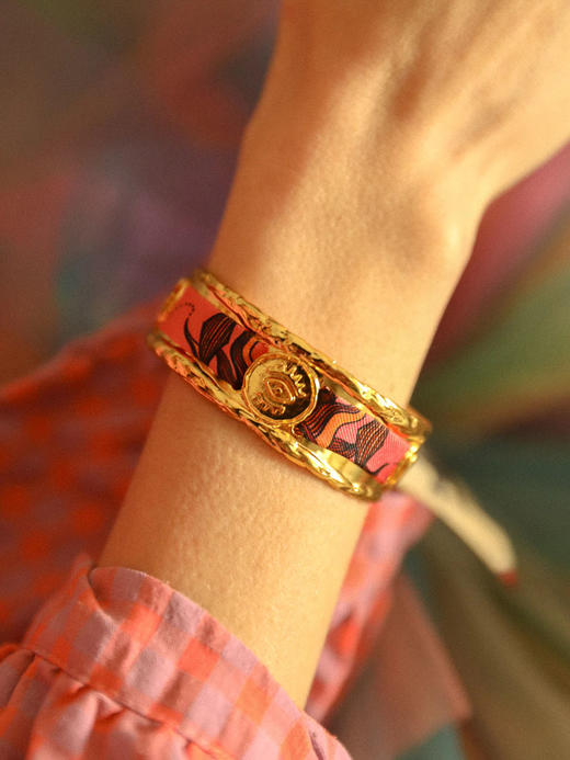 订购8周到｜AN-NEE-Irma-时光星象 1cm 丝巾手镯［法国设计师］ 商品图0