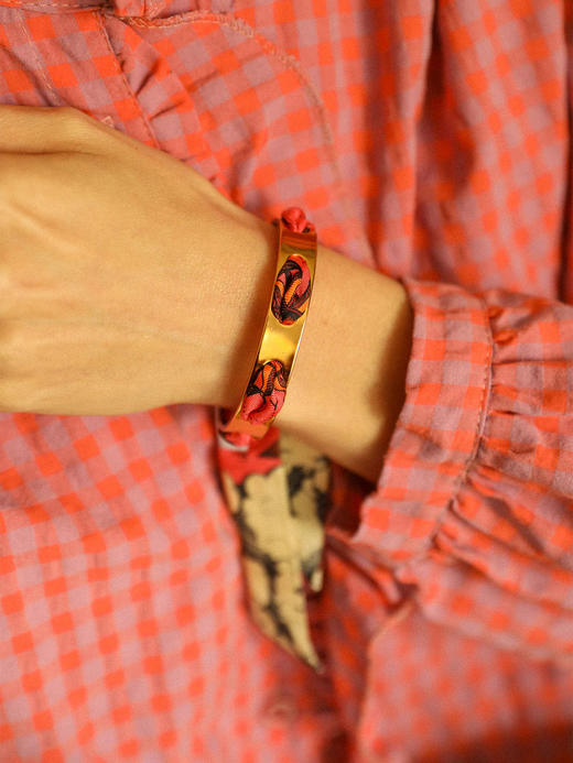 订购8周到｜AN-NEE-Septembre-时光星象 2cm 丝巾手镯［法国设计师］ 商品图0