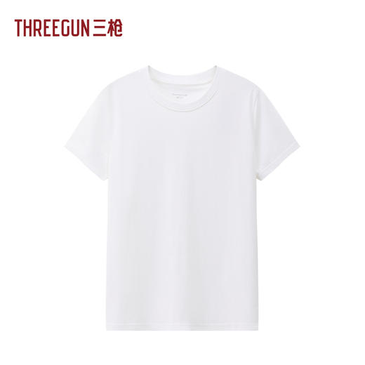 Threegun三枪 水柔棉Pro圆领短袖女衫-T20189A01 商品图1