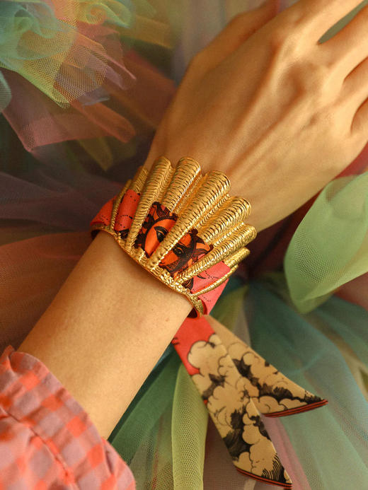 订购8周到｜AN-NEE-Coquille-时光星象 2cm 丝巾手镯［法国设计师］ 商品图0