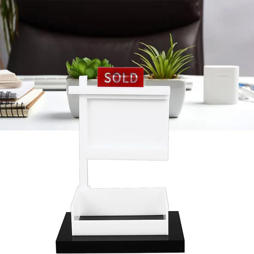 美国 名片置物展示架 双卡槽极简风格 商务适用办公桌会议室 商品图4