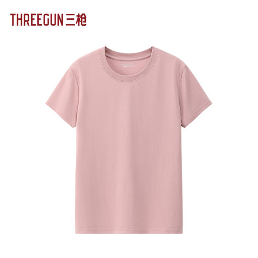 Threegun三枪 水柔棉Pro圆领短袖女衫-T20189A01 商品图0