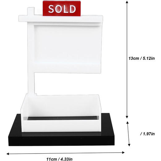 美国 名片置物展示架 双卡槽极简风格 商务适用办公桌会议室 商品图6