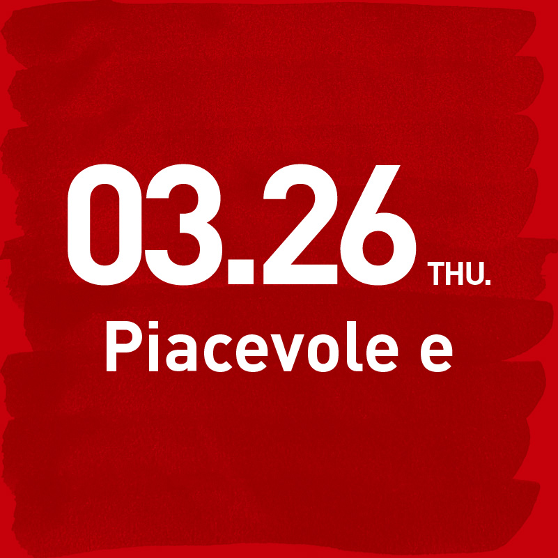 21th 蕾虎起跳-26AW秀票 Piacevole e 3月26日 17:00-17:30-PR