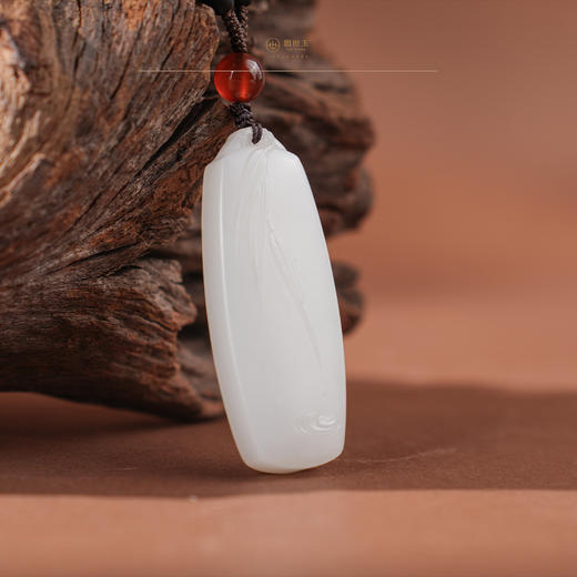 「竹君」羊脂白玉竹牌 商品图2