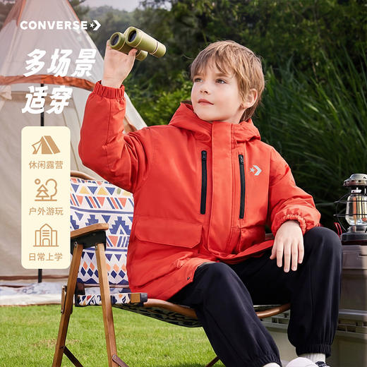CONVERSE 春 大童小童 儿童童装风衣 CNVN-LO-J200 商品图4
