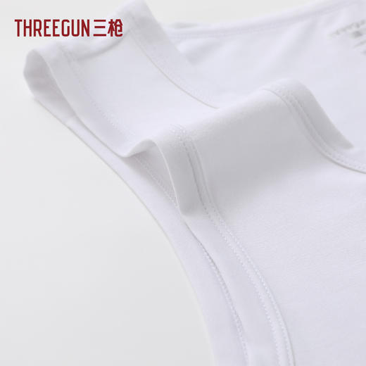 Threegun三枪 零碳木代尔圆领男士背心-T30011A01 商品图5