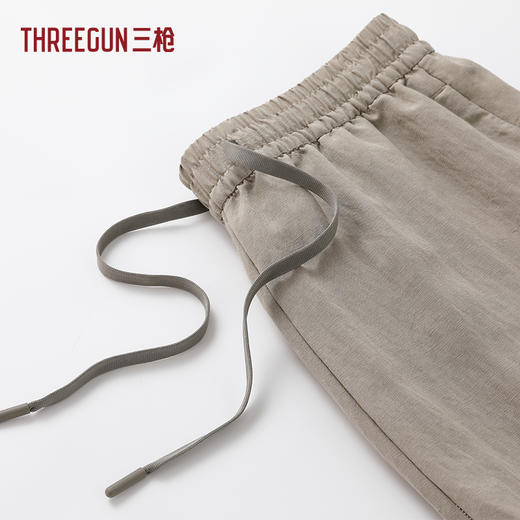 Threegun三枪 亚麻男短裤-T50057B01 商品图7