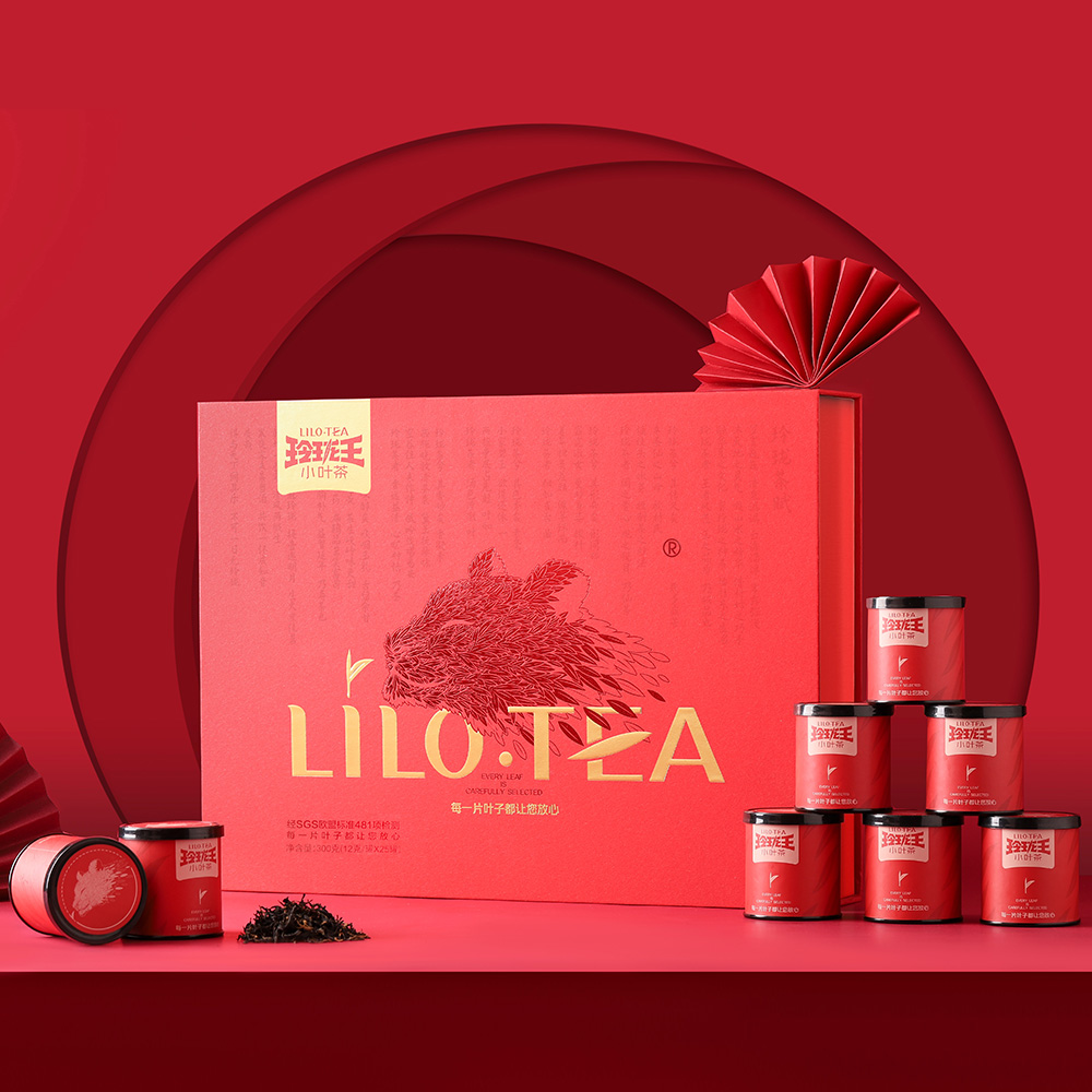 玲珑王红茶礼盒 东方红礼盒   300g/盒  （12g*25罐）