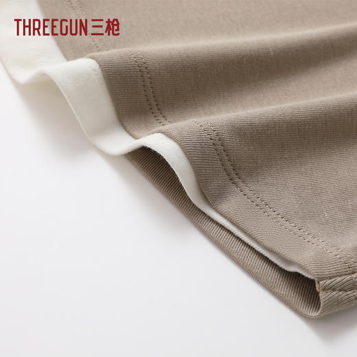 Threegun三枪 零碳莱赛尔棉罗纹拼接女背心-T30076A01 商品图3