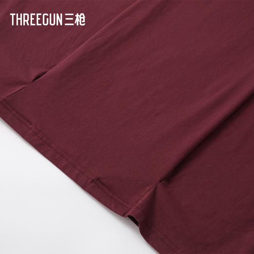 Threegun三枪 冰泉棉圆领连袖宽松女衫-T20188A01 商品图3