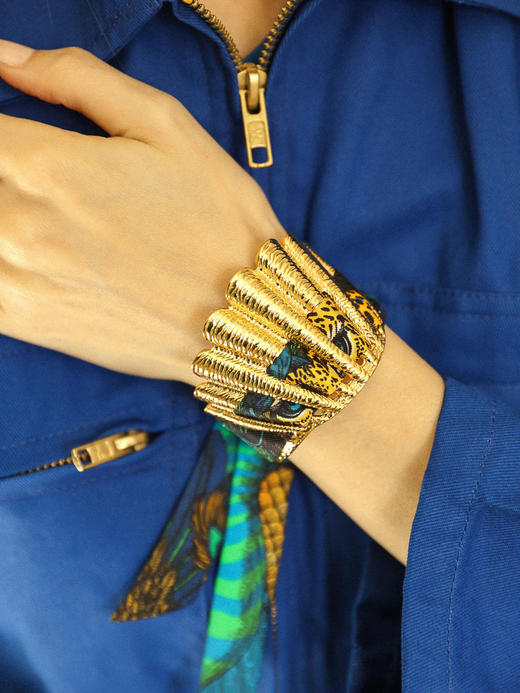 订购8周到｜AN-NEE-Coquille-幻境霓彩 2cm 丝巾手镯［法国设计师］ 商品图0