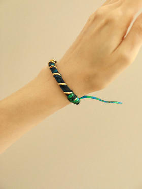 订购8周到｜AN-NEE-Octobre-幻境霓彩 1cm 丝巾手镯［法国设计师］