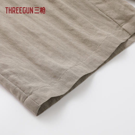 Threegun三枪 亚麻男短裤-T50057B01 商品图5