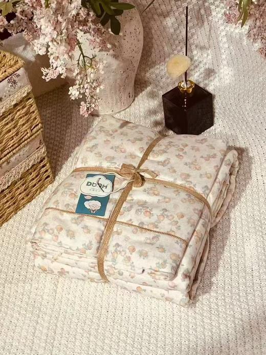 【预售】2026年新款A类100%全棉双纱四件套超柔软床品套件亲肤舒适卡通可爱小碎花 商品图2