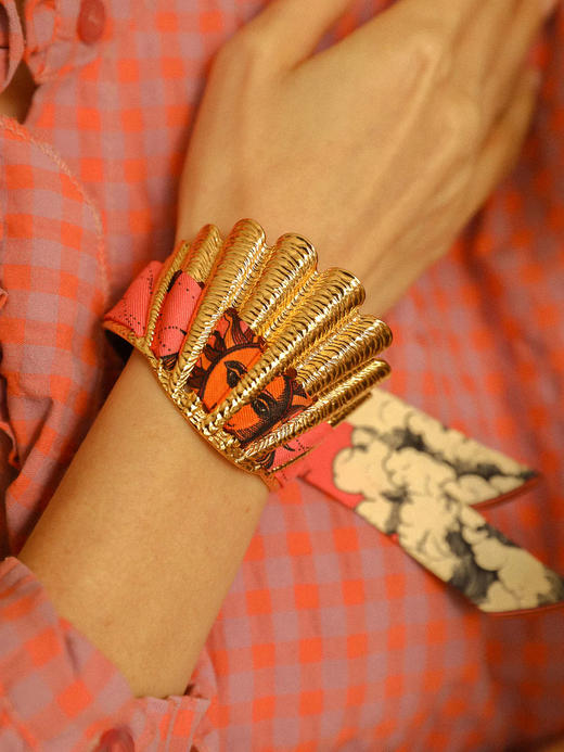 订购8周到｜AN-NEE-Coquille-时光星象 2cm 丝巾手镯［法国设计师］ 商品图1