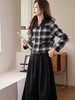 418良粉节|2026 活动爆款 活动爆款～【自营】衣周期～（二件套）Q79小香风格子翻领外套➕黑色半身裙套装-喜出 商品缩略图1