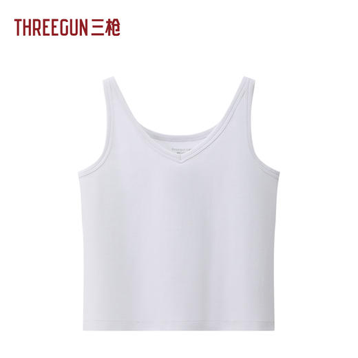 Threegun三枪 灯芯弹力棉女背心-T30078A01 商品图2