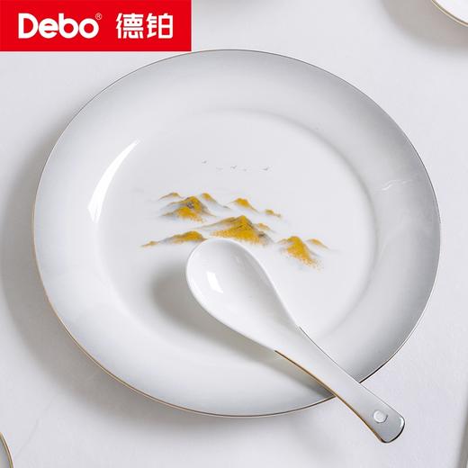 Debo德铂-金山银山骨瓷套装高雅46件套 釉面紧实细密柔美 易洗耐热 商品图7
