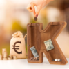 深色木质字母储蓄罐 透明亚克力硬币存储盒 创意家居摆件 商品缩略图7