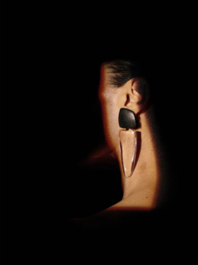 订购8周到｜MONIES-Joa-相思木 亚克力 珠宝级合金镀银 耳夹（无需耳洞）［丹麦设计师］