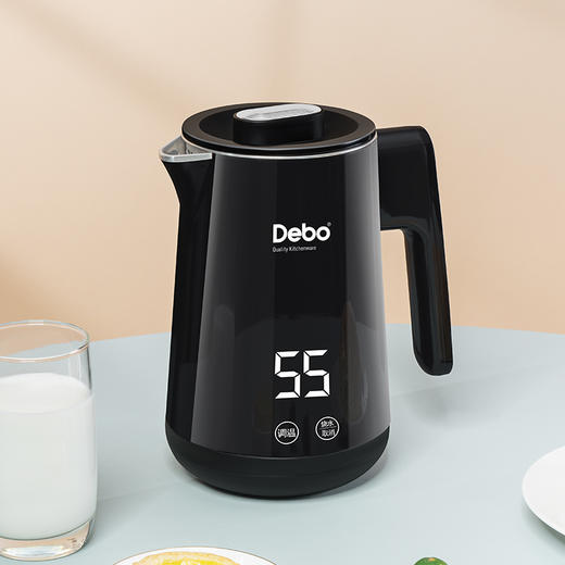 Debo德铂-多瑞特电热水壶0.8L 自上而下循环加热 快速煮沸不久侯 商品图3