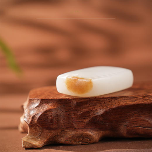 【吉令】羊脂白玉平安无事牌 商品图1