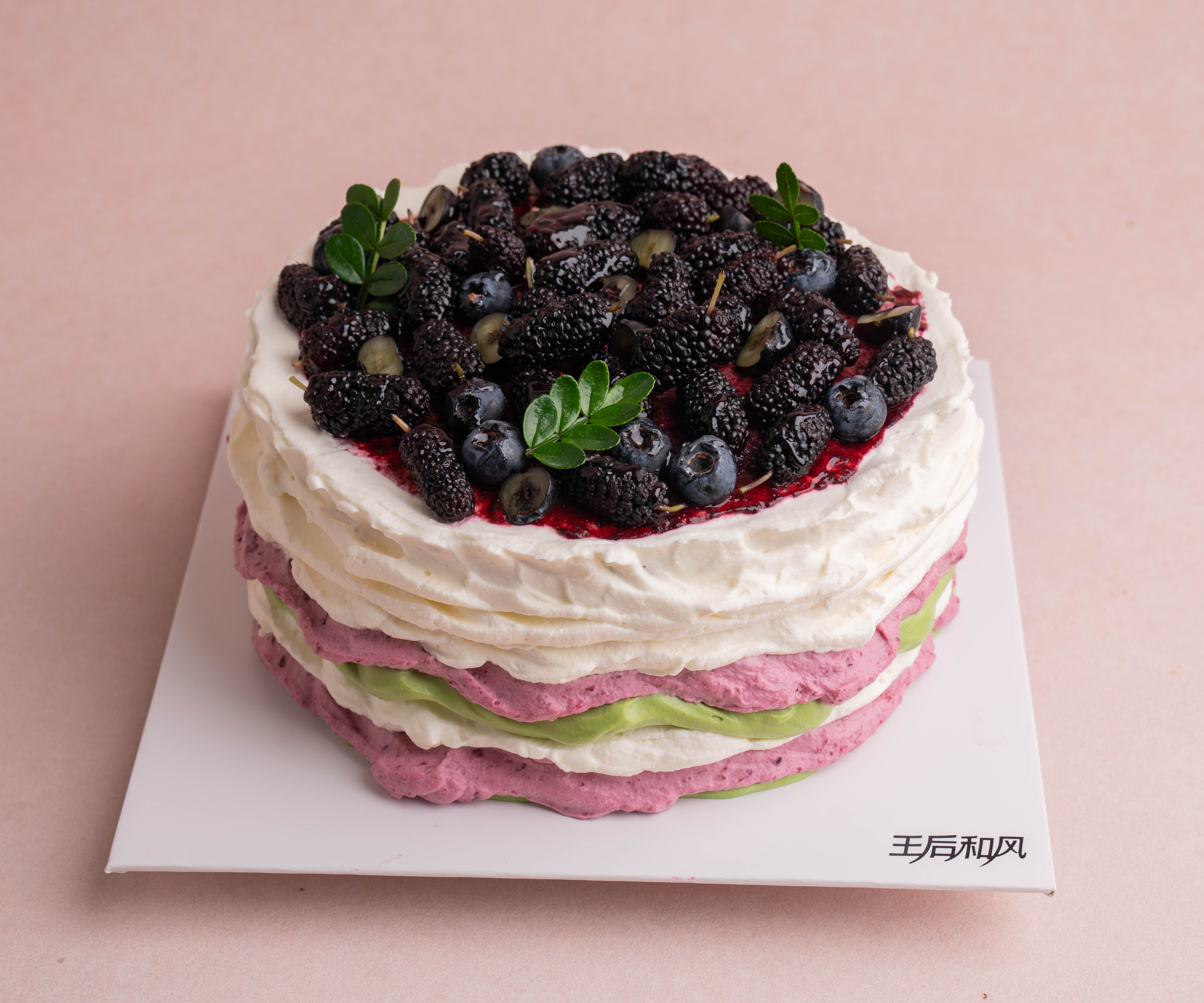 【春山叠色】手工熬制桑葚酱+应季桑葚+血糯米+可可戚风胚（提前一天预定）