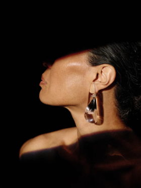 订购8周到｜MONIES-Naysia-亚克力 耳夹（无需耳洞）［丹麦设计师］