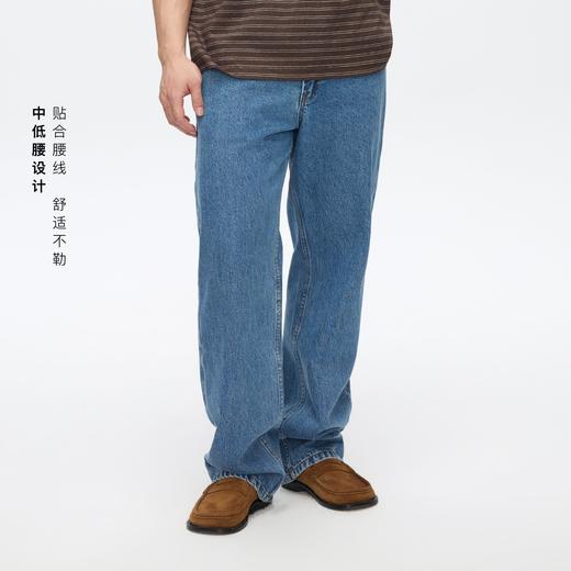 Oneup直筒洗水蓝牛仔裤 商品图1
