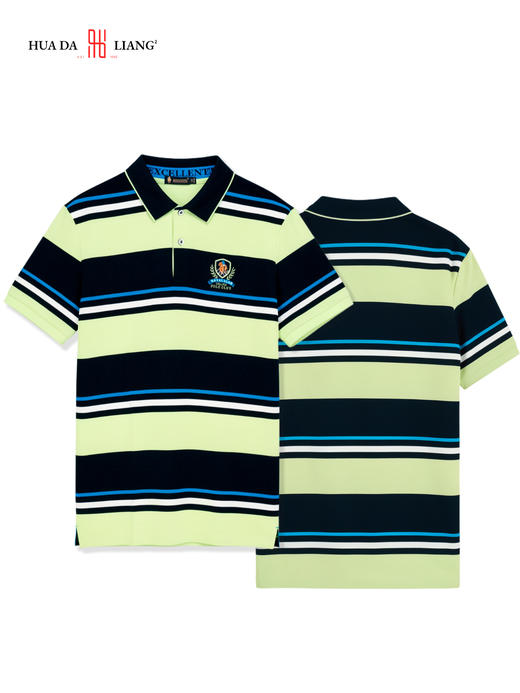 男装26春夏新品反领polo条纹短袖2294-88002 商品图2