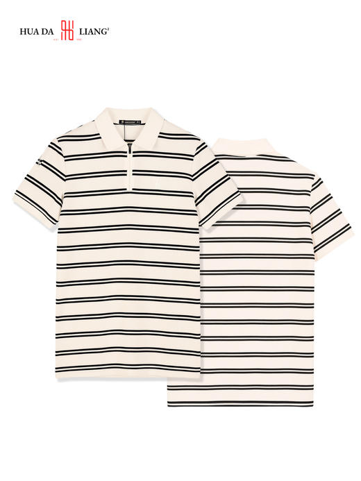 男装26春夏新品反领polo条纹短袖2294-88011 商品图2