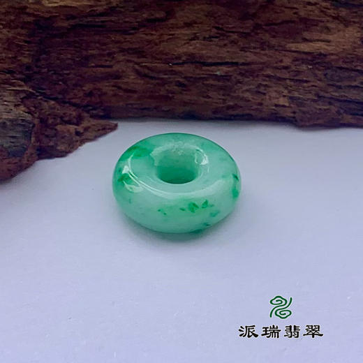 派瑞翡翠 翡翠平安扣 糯种 飘花 商品图3